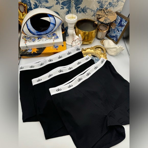 🆕 ALO YOGA 🧿 NWOT Icon Ribbed Boyshort Bundle - Set of 3 - Size S - Picture 3 of 10